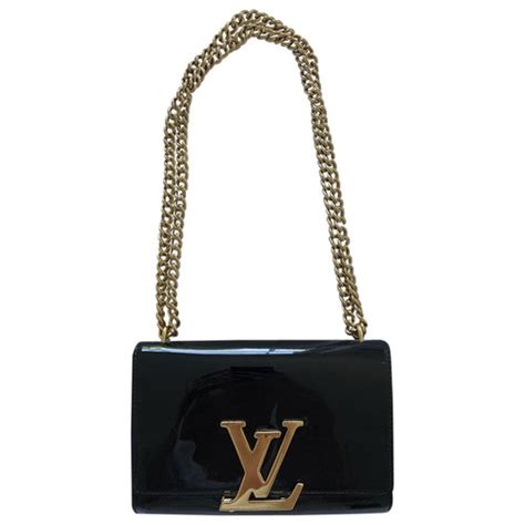 louis vuitton black patent clutch|authentic black Louis Vuitton handbags.